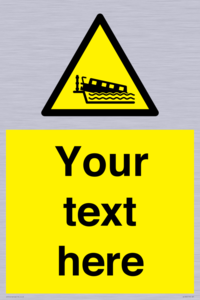 Custom warning grounding narrow boat on lock cill